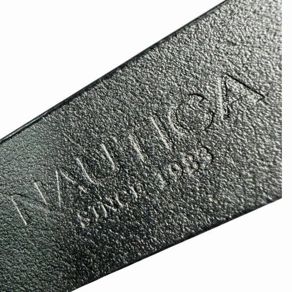 Nautica Mens Dress Belt Black Coated Leather Belt Sz 38 / 95 - Picture 6 of 6